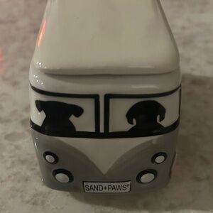 “New” Sand + Paws Retro Gray  Bus Candle 11 oz Vanilla